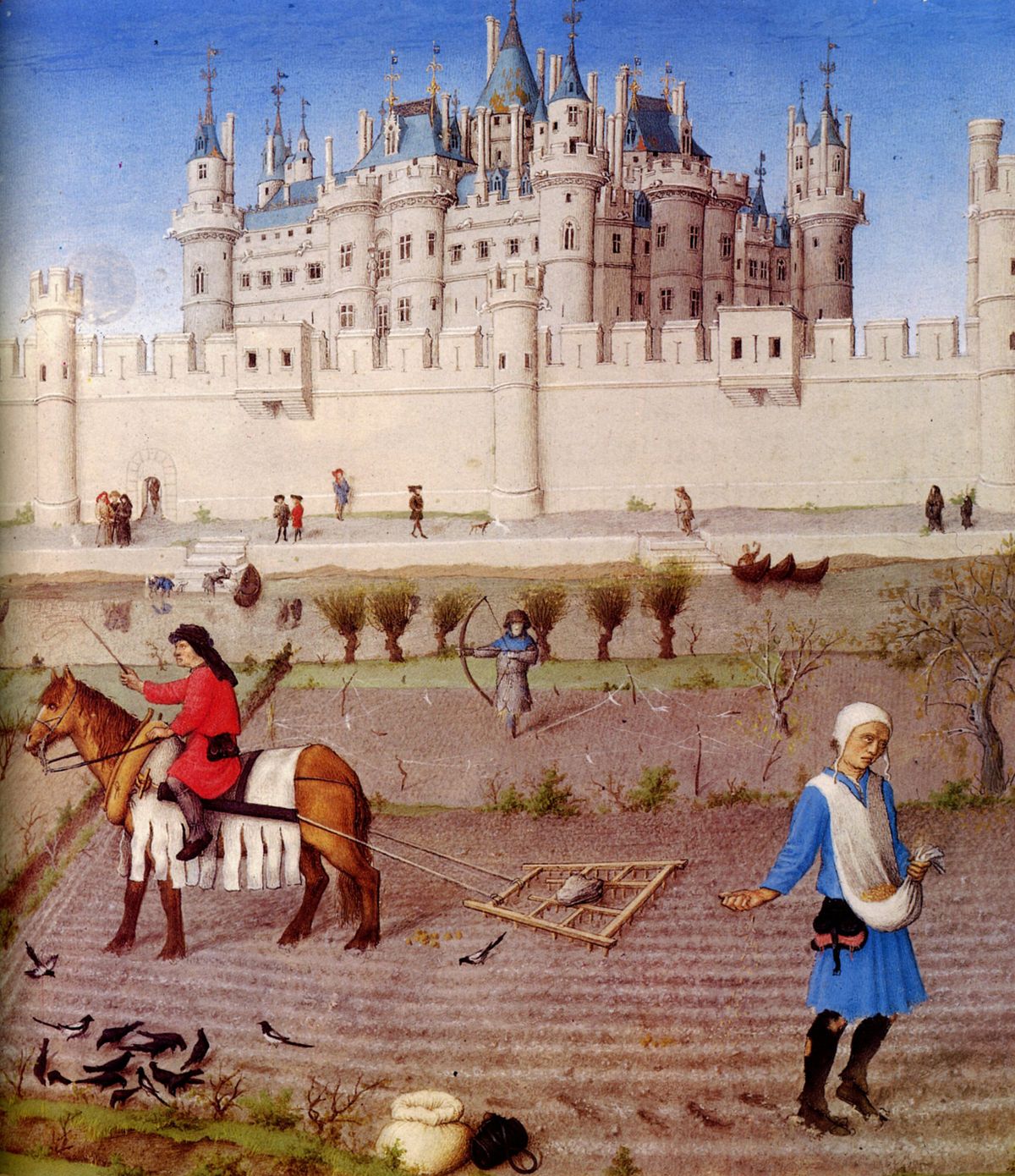 Medieval cathedral illuminated by faith